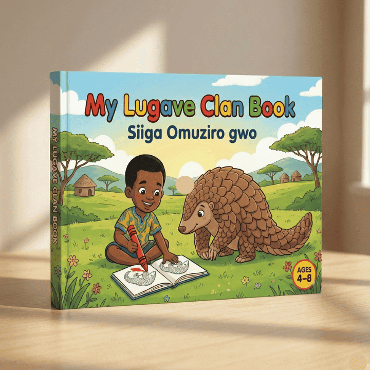 Lugave Clan coloring book page for children aged 4–8